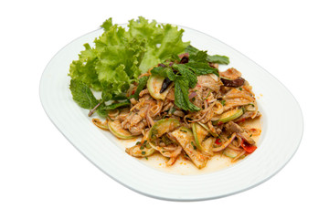 Spicy Grilled Pork Salad
