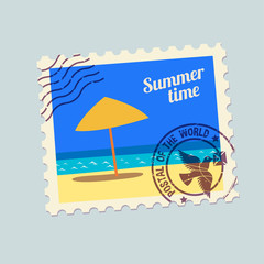 summertime holidays postmark