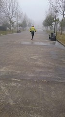 Deporte en la niebla