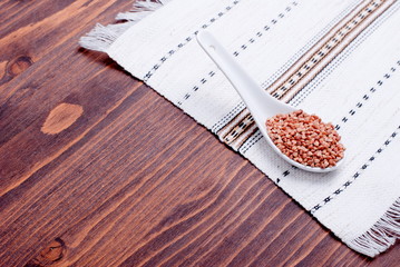raw buckwheat on board diet food