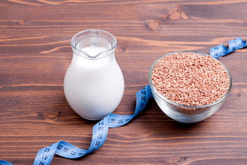 raw buckwheat on board diet food