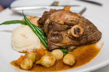 Lamb Shank with Potatoes