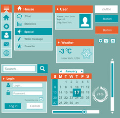 Phone user interface elements for website