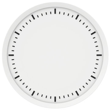 Pattern of empty hours without arrows with the boundaries time