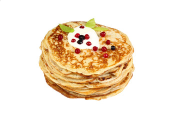 pancakes with berries