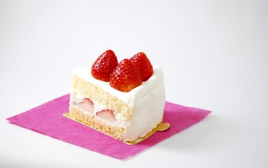 Cake of the strawberry