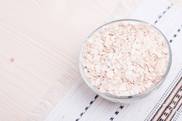 raw oatmeal diet food on board