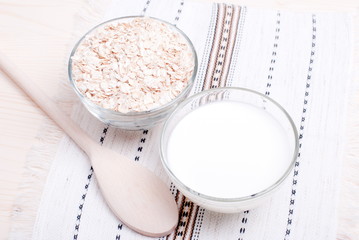 raw oatmeal diet food on board