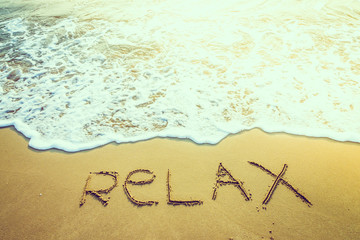 Wave sea water on the beach