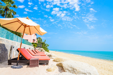 Bed on the beach