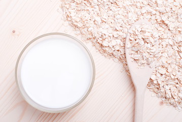 raw oatmeal diet food on board