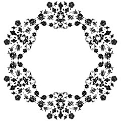 black flowers in the Ottoman art two