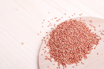 raw buckwheat on board diet food