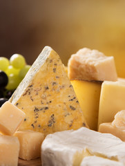 Various types of cheese