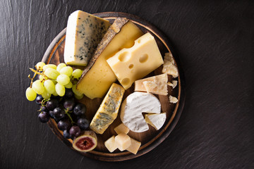 Various types of cheese