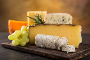 Various types of cheese