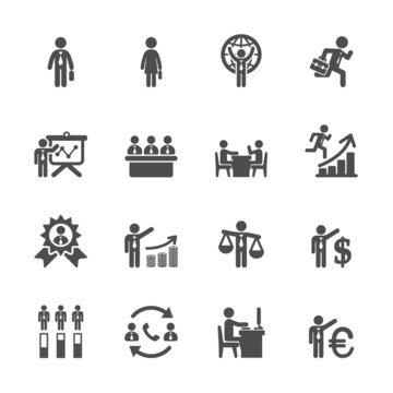 human resource management icon set 6, vector eps10