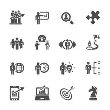 business and strategy icon set 3, vector eps10