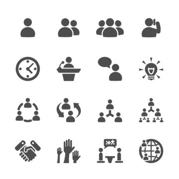 business and management icon set 7, vector eps10