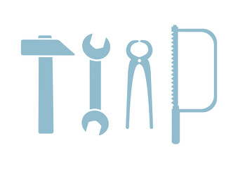 Tool vector icon on white background