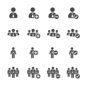 business people icon set, vector eps10