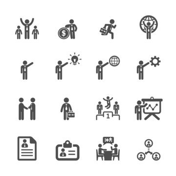 business and management icon set 5, vector eps10
