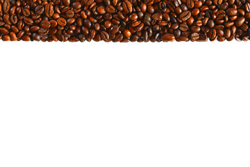 vorlage: kaffebohnen streifen oben, präsentation und druck