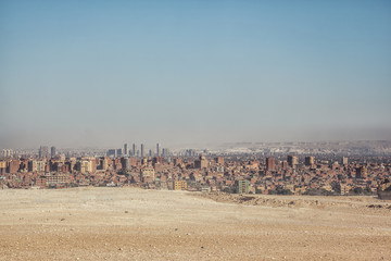 City overview of Giza, Egypt