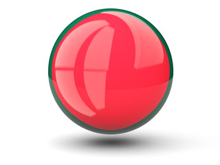 Round icon of flag of bangladesh