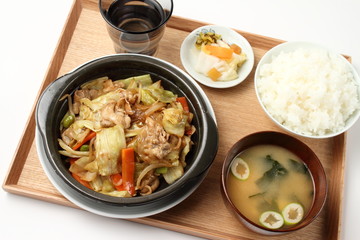 野菜炒め定食