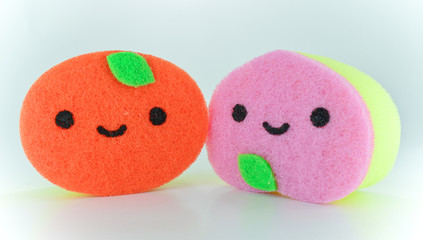 Colorful kitchen sponge