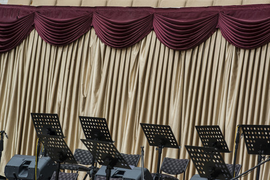 Musicians and concert hall equipment , auditorium