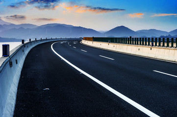 Newly built highway