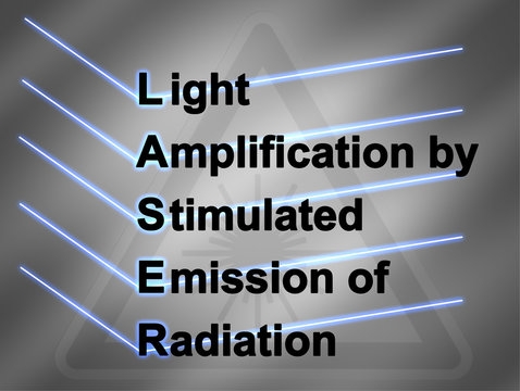 Laser Arbeitssicherheit Arbeitsschutz blau