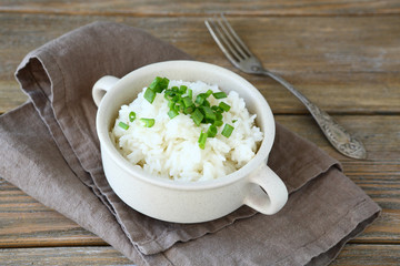 Vegetarian rice in a bowl