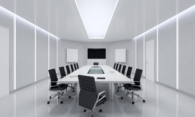 Modern Meeting Room Interior.