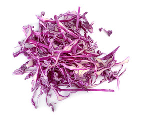 sliced purple cabbage