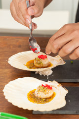 Seared scallop
