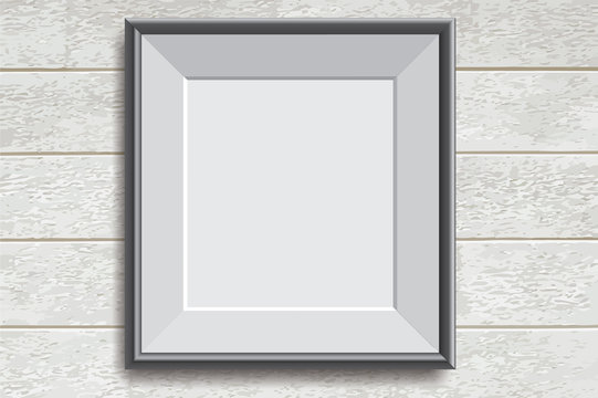 Realistic picture frame vector illustration background