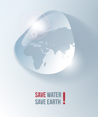 Save water, drop