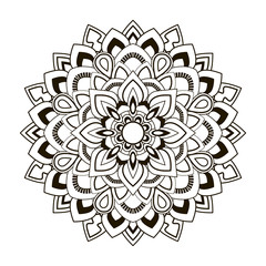 round floral pattern