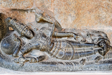 Basrelief at Royal Centre on Hampi