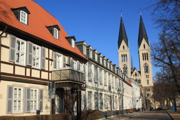 Partie auf dem Domplatz in Halberstadt