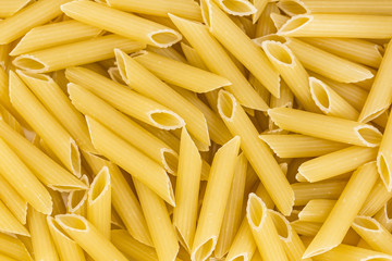 raw pasta background close up