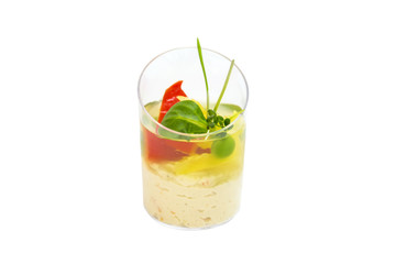 canaps with edible flowers