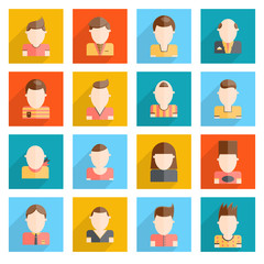 Man Faces Icons