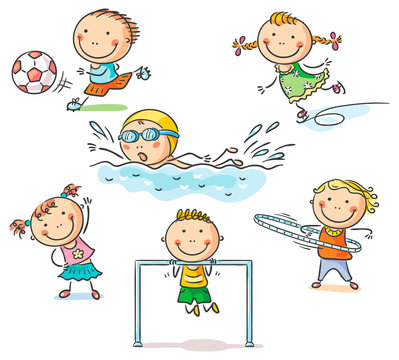 Kids and their sports activities
