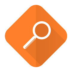 search orange flat icon