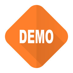 demo orange flat icon