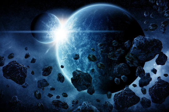 Planet explosion apocalypse © sdecoret